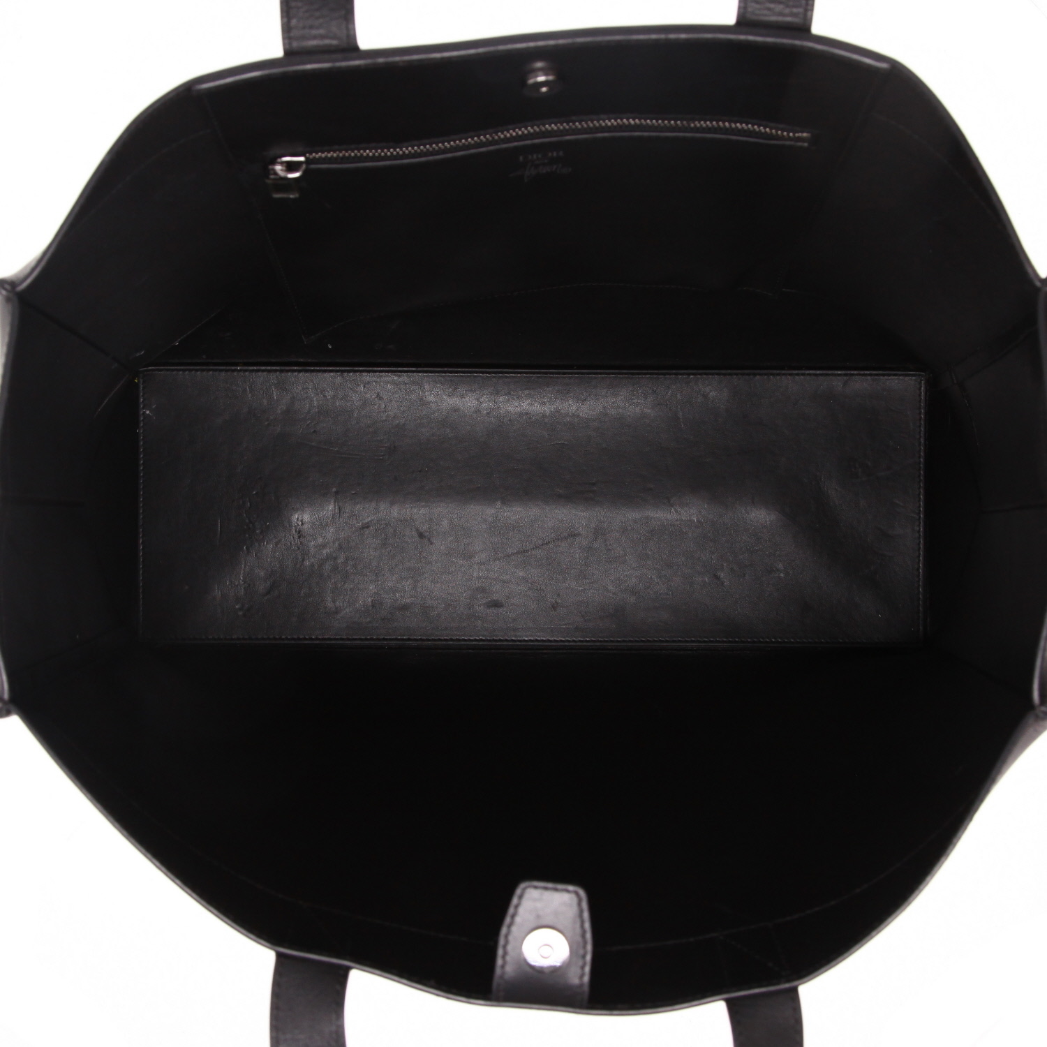 Sac cabas Dior D-Dior Editions Limitées Stüssy 2020 en cuir noir - Detail D3