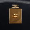 Hermès  Kelly 28 cm handbag  in navy blue box leather - Detail D2 thumbnail