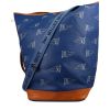 Louis Vuitton  America's Cup travel bag  in blue monogram canvas  and natural leather - 00pp thumbnail