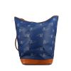 Louis Vuitton  America's Cup travel bag  in blue monogram canvas  and natural leather - 360 thumbnail