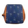 Louis Vuitton  America's Cup travel bag  in blue monogram canvas  and natural leather - Detail D1 thumbnail