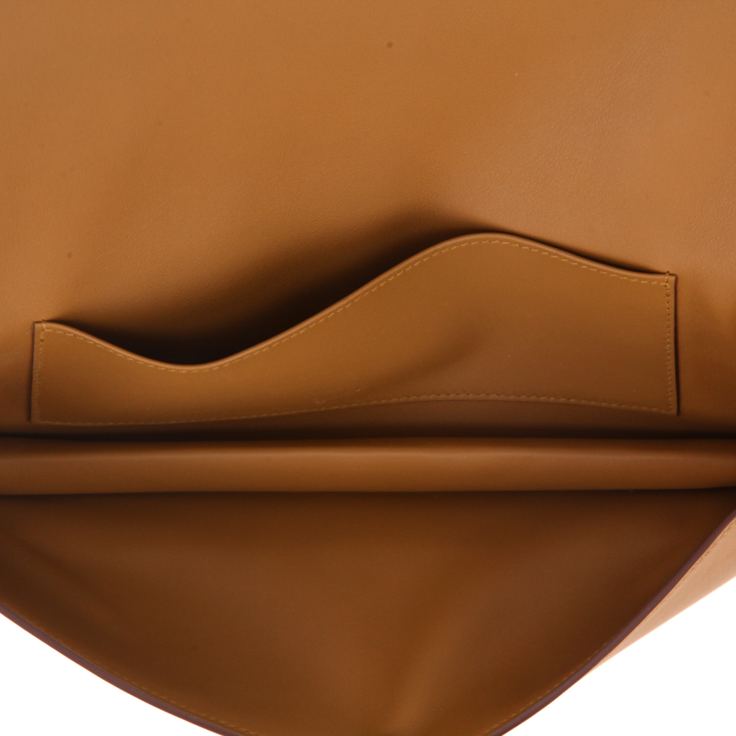 Pochette Hermès  Shadow en cuir Swift Biscuit - Detail D3