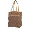 Dior   shopping bag  in beige and brown logo canvas  and natural leather - 00pp thumbnail