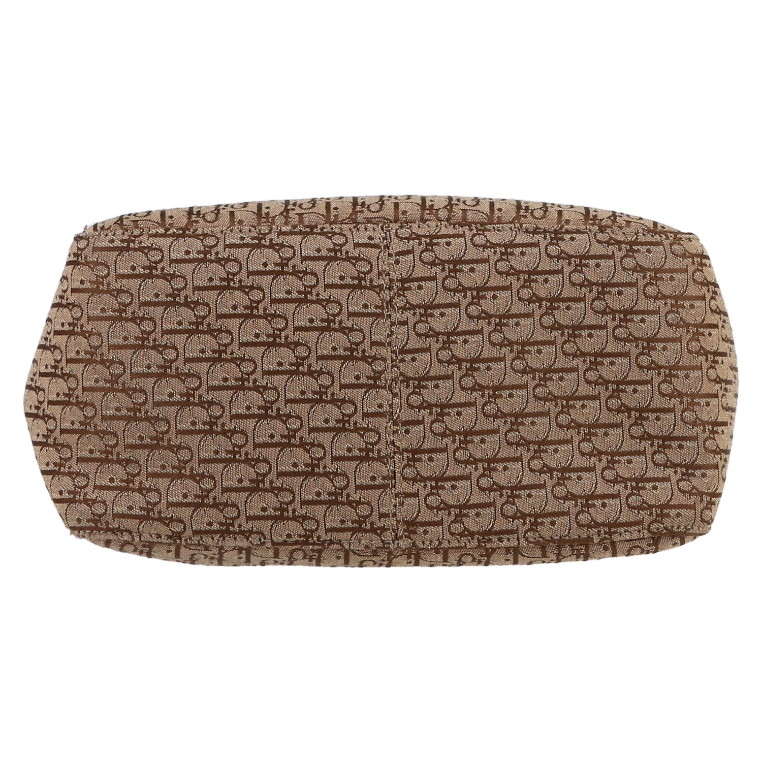 Dior   shopping bag  in beige and brown logo canvas  and natural leather - Detail D1