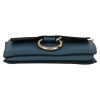 Chloé  Faye shoulder bag  in blue leather  and blue suede - Detail D1 thumbnail