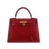 Hermès  Kelly 28 cm handbag  in red Vif box leather - 360 thumbnail