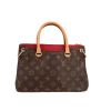 Louis Vuitton  Pallas BB handbag  in brown monogram canvas  and red leather - 360 thumbnail