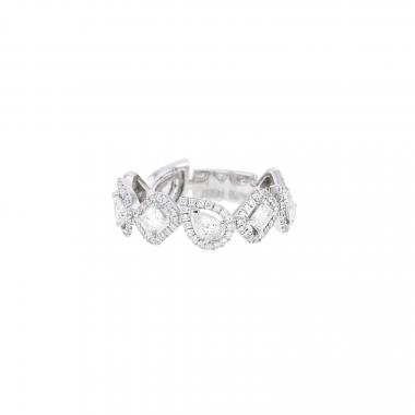 Sortija Messika My Twin de oro blanco y diamantes