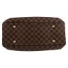 Louis Vuitton  Sistina handbag  in brown damier canvas  and brown leather - Detail D1 thumbnail