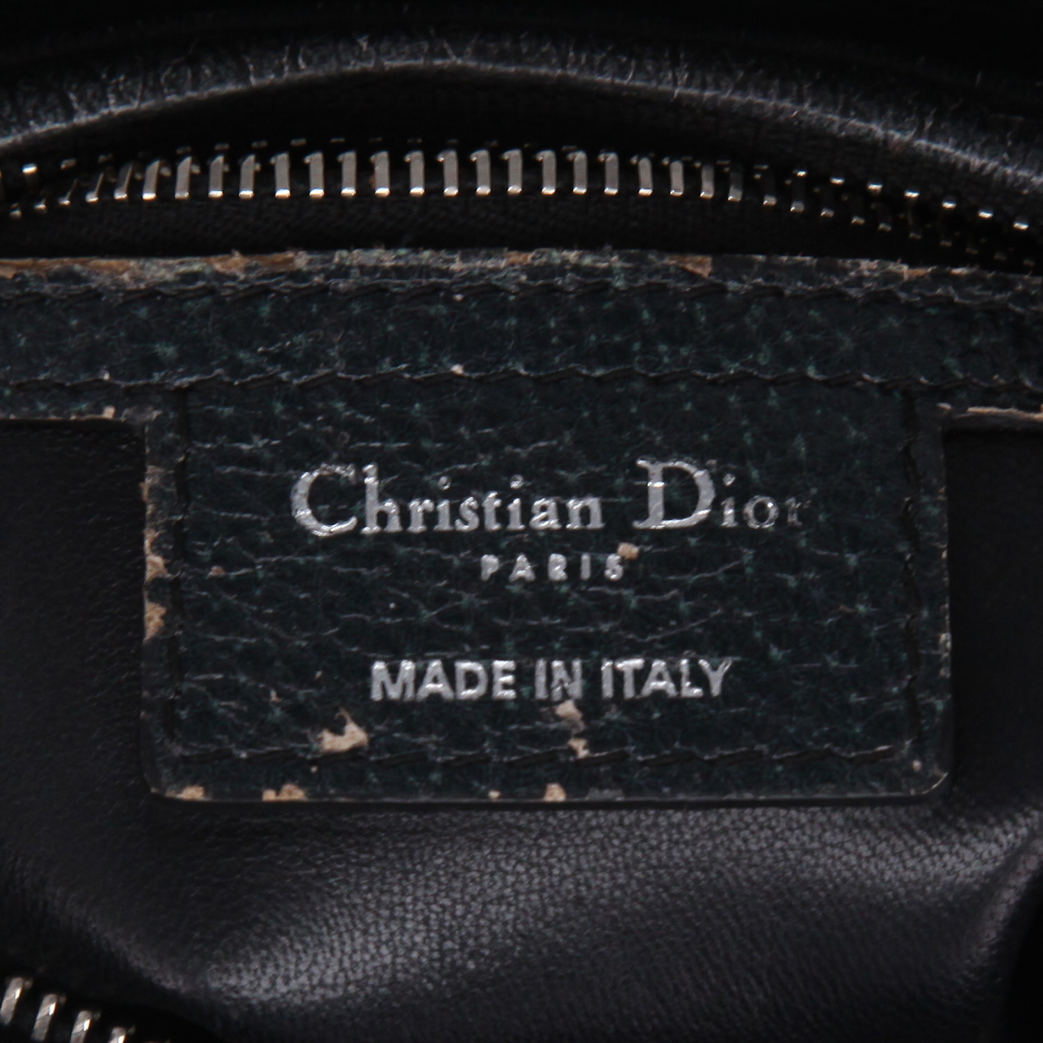 Bolso Dior «Lady Dior» de piel verde Foncé - Detail D2