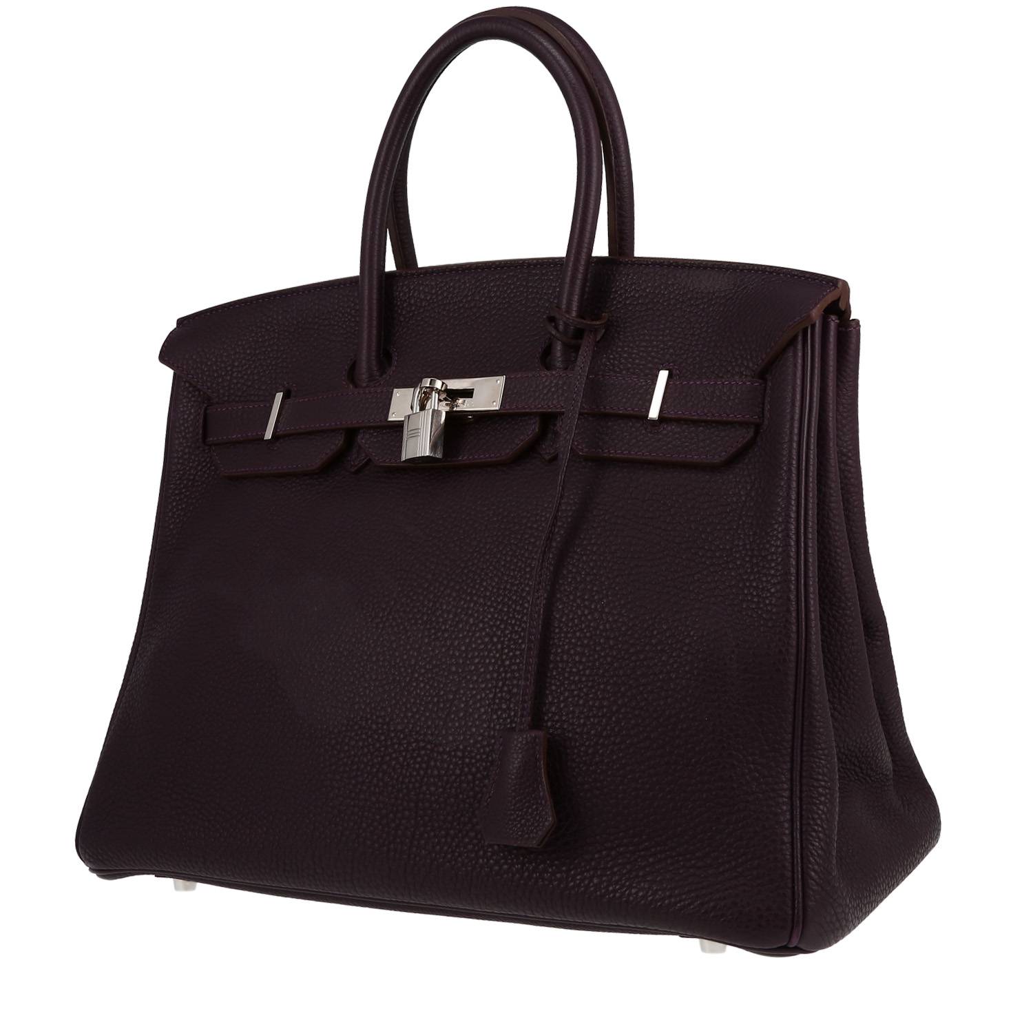 Hermes Iris Purple + Gris Gray Bicolor Togo Birkin 35 cm