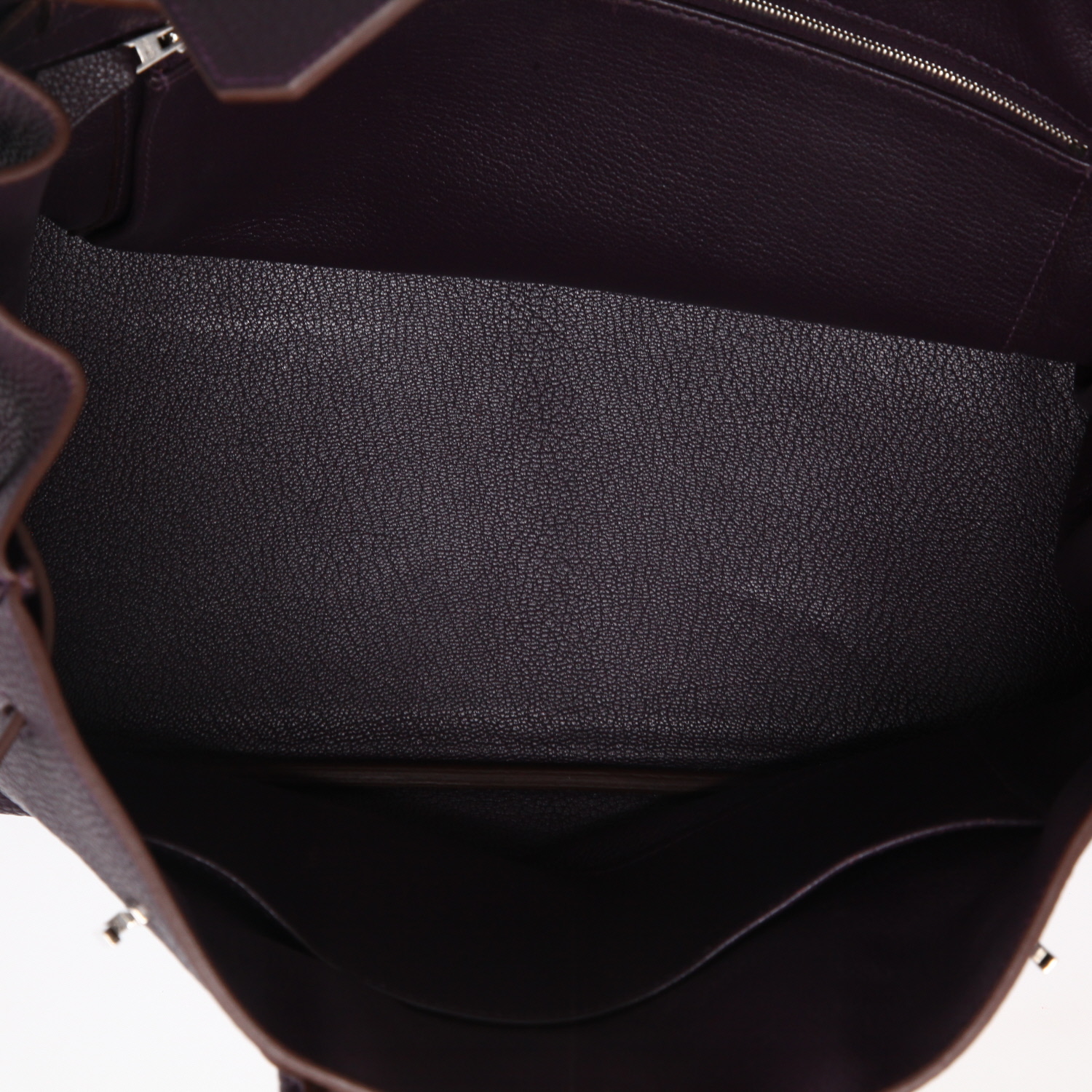 Borsa Hermès  Birkin 35 cm in pelle togo viola - Detail D4