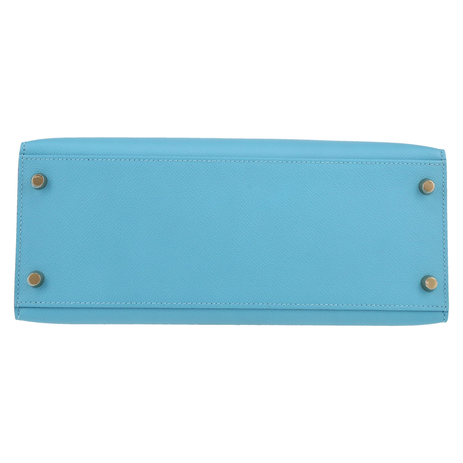 Sac à main Hermès  Kelly 28 cm en cuir epsom bicolore bleu et blanc - Detail D1