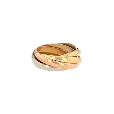 Bague Cartier Trinity Semainier en 3 ors, taille 52