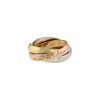 Cartier Trinity "les Must de Cartier" medium model ring in 3 golds, size 50 - 00pp thumbnail