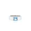 Cartier Tank small model ring in white gold and aquamarine - 360 thumbnail