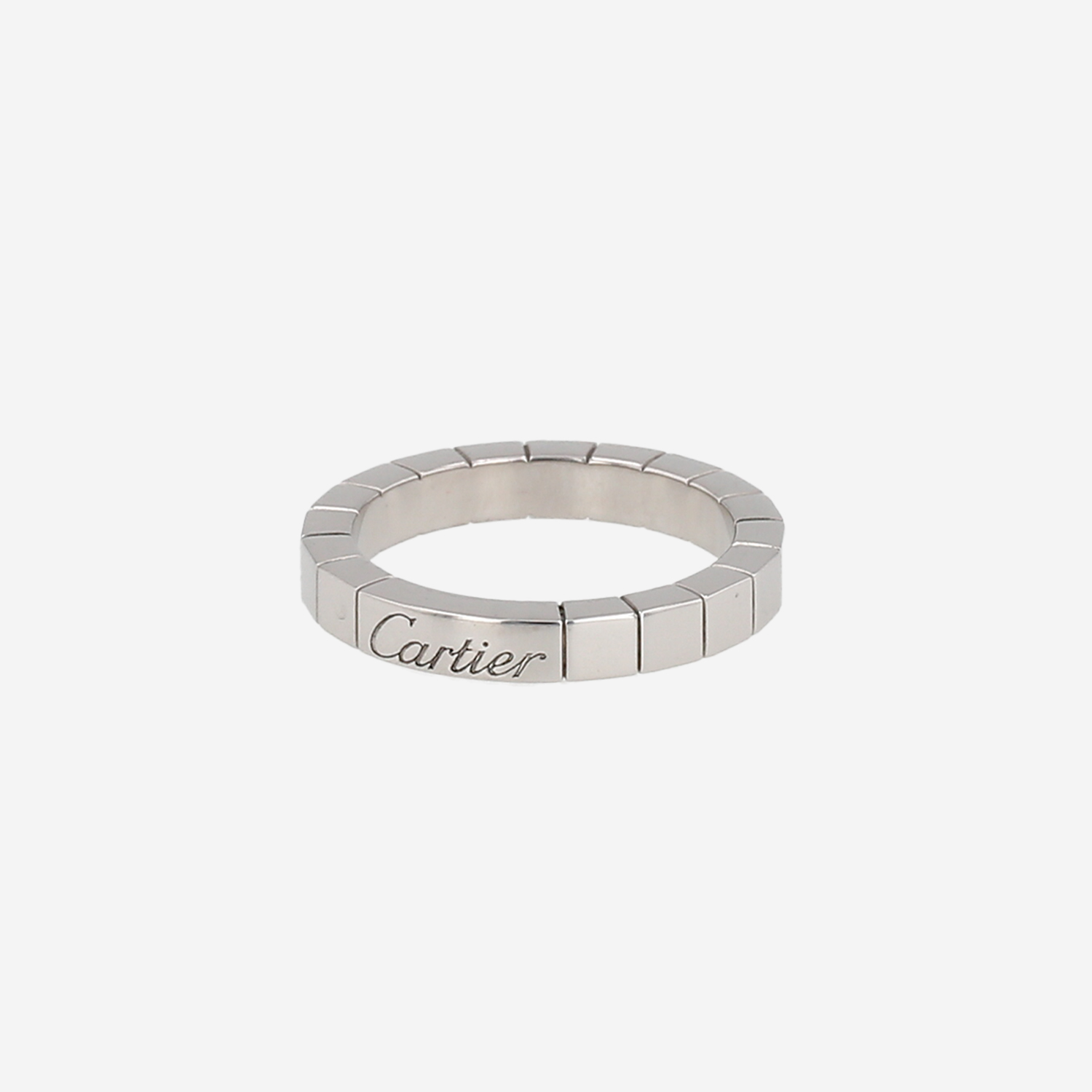 Cartier Lanière ring in white gold, size 50