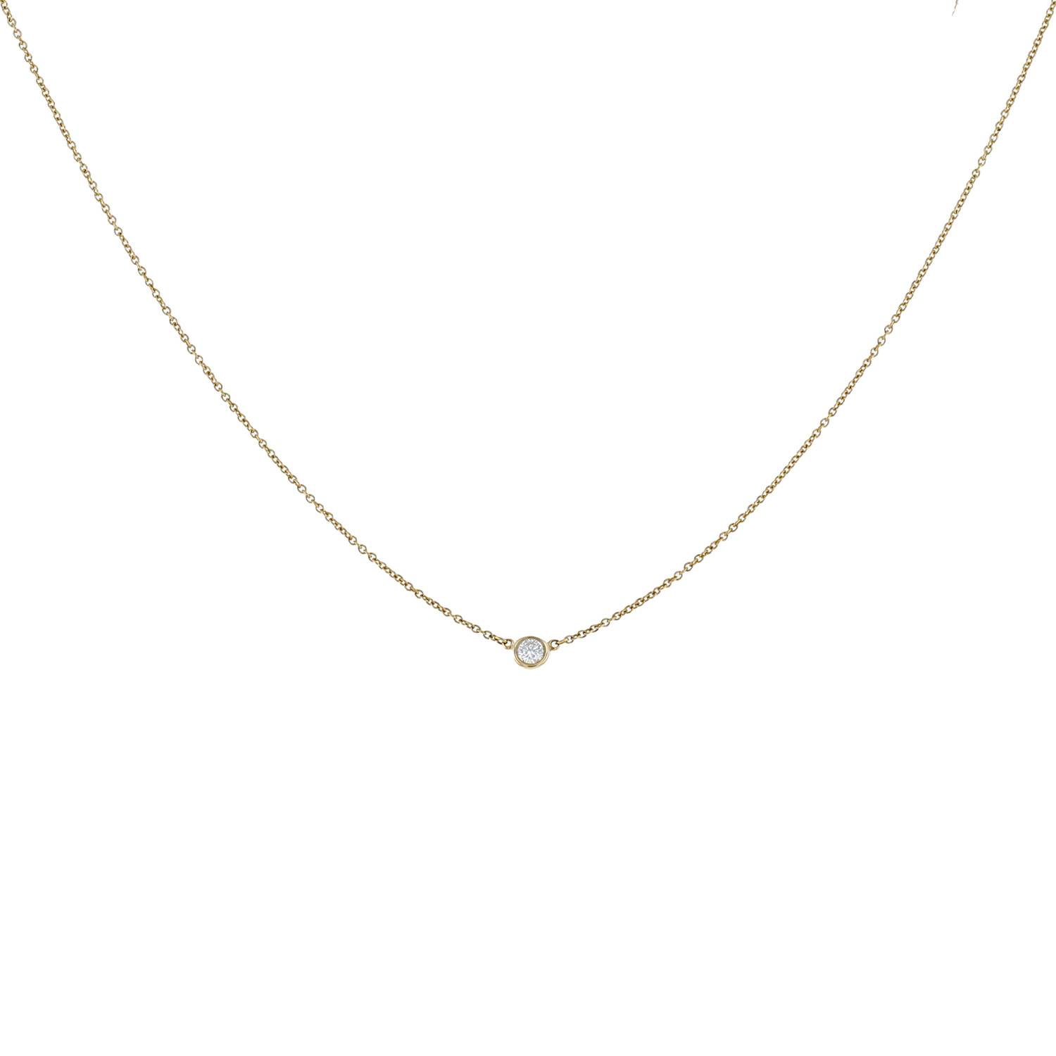 Diamonds by the hot sale yard necklace yellow gold