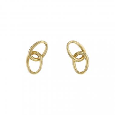 Paire de boucles d'oreilles Tiffany & Co Elsa Peretti en or jaune
