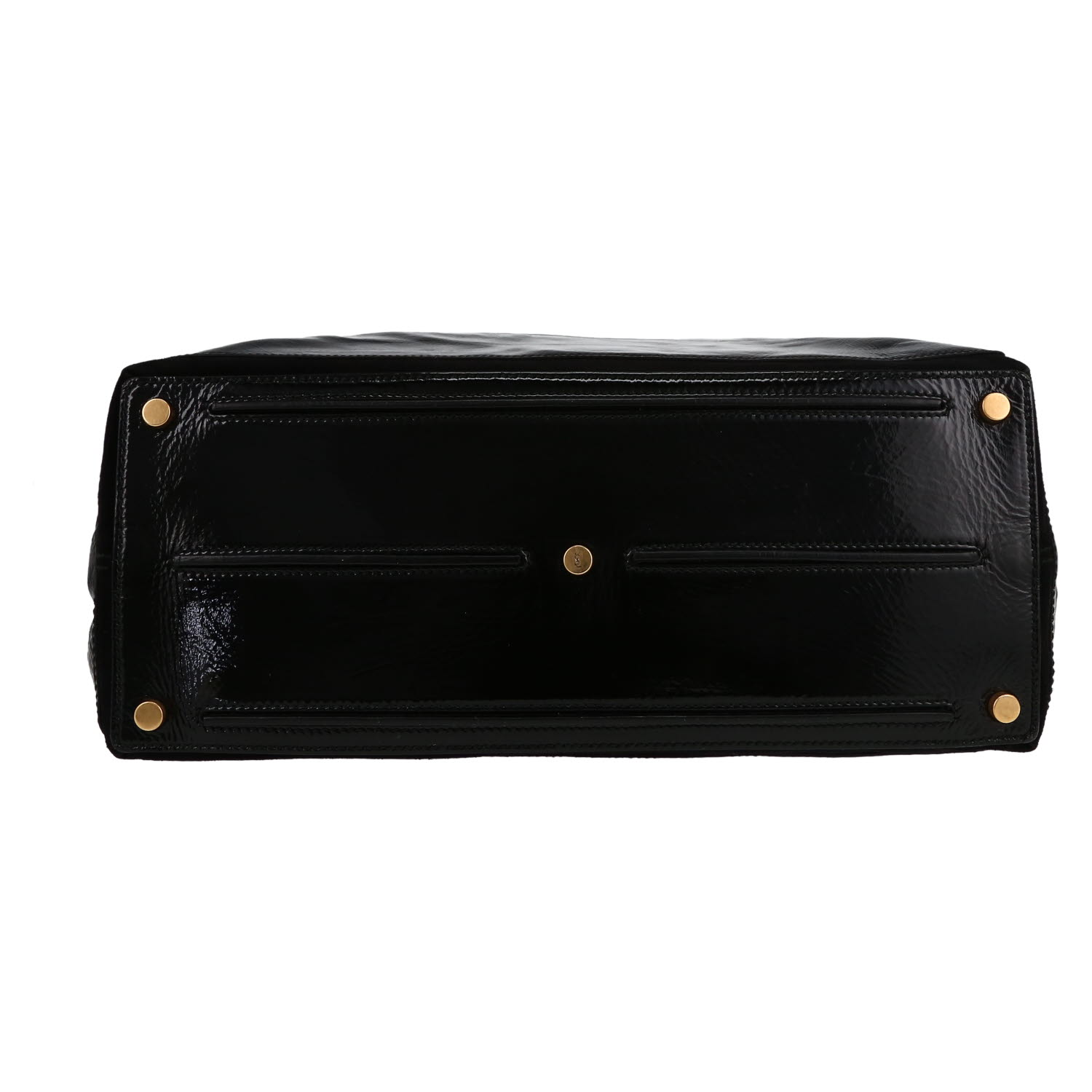 Saint Laurent  Muse handbag  in black vinyl - Detail D1