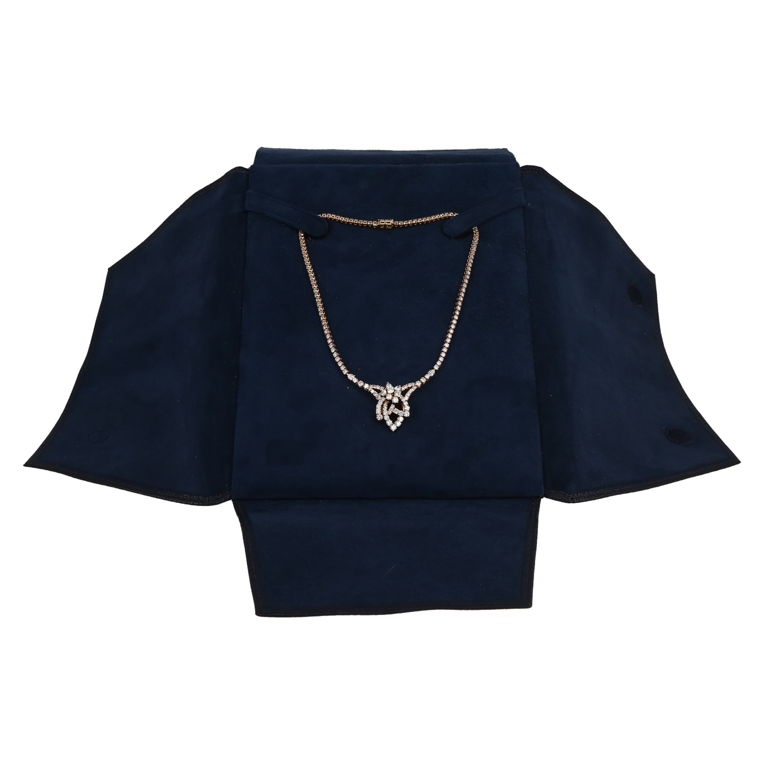 Fred  necklace in yellow gold and diamonds - Detail D2