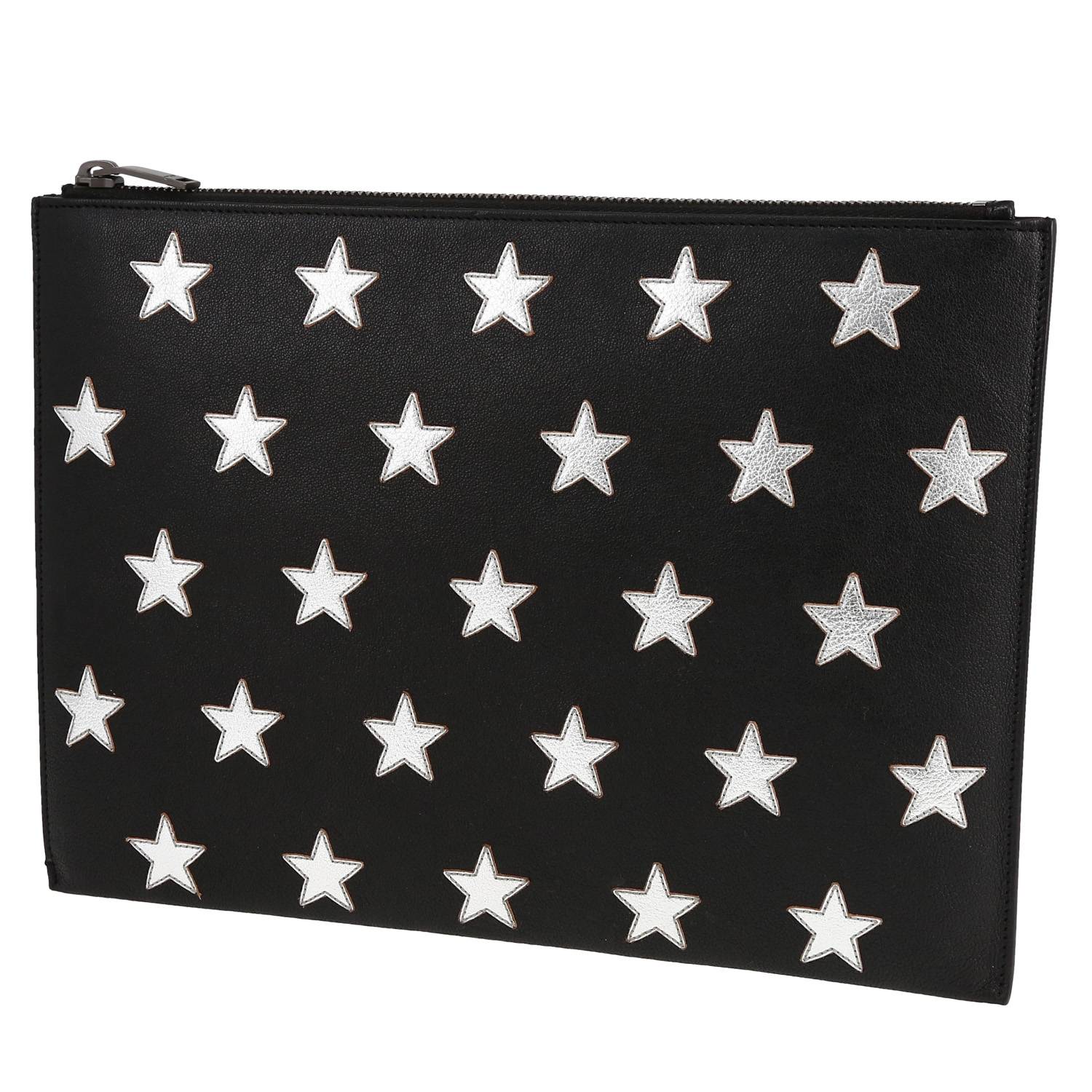 Saint Laurent pouch in black leather