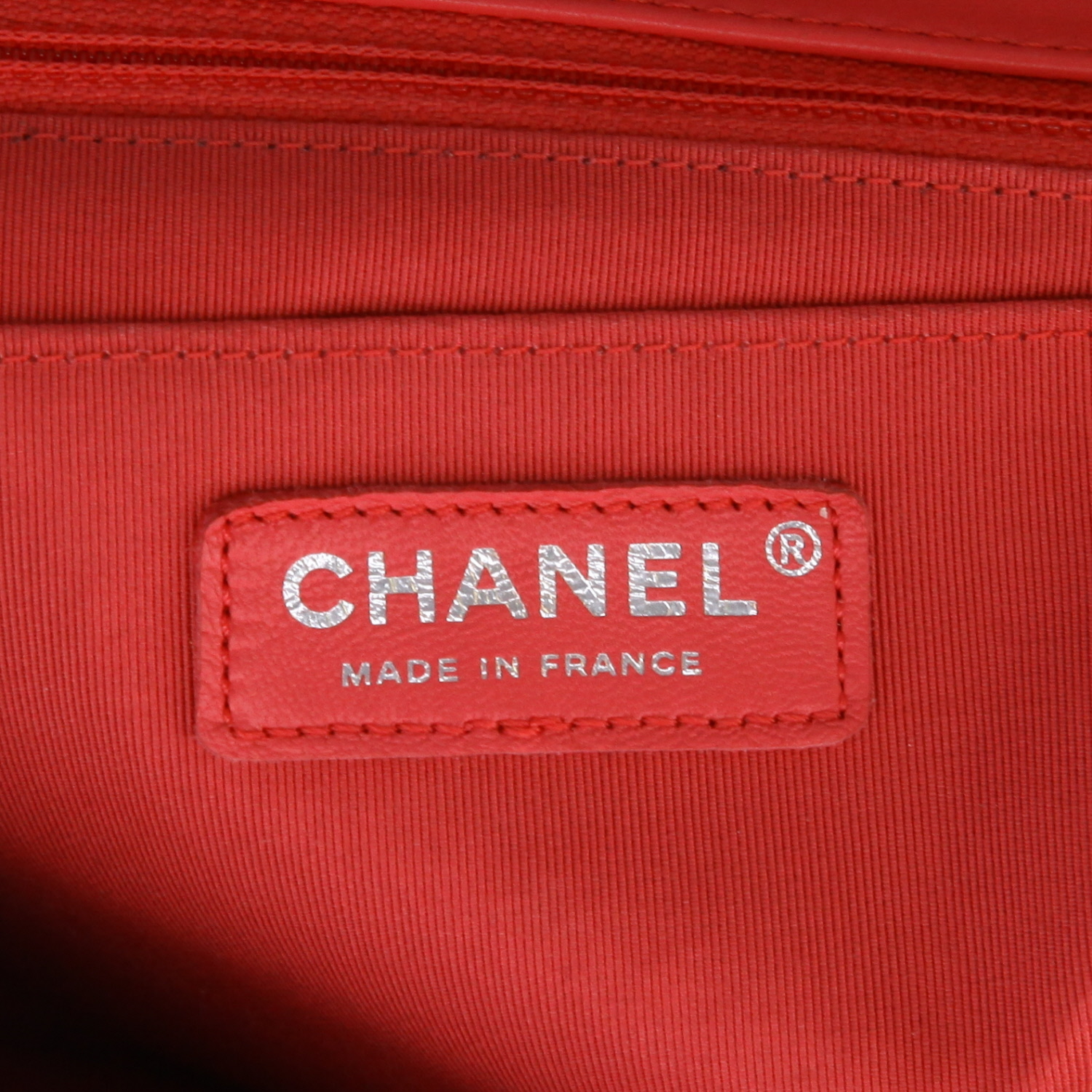 Chanel  Timeless handbag  in pink and red tweed  and pink leather - Detail D2