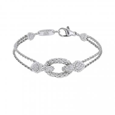 Bracciale Boucheron Serpent Bohème in oro bianco e diamanti Bracciale Boucheron Serpent Bohème in oro bianco e diamanti