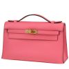 Pochette Hermès  Kelly - Clutch in pelle Swift rosa azalea - 00pp thumbnail