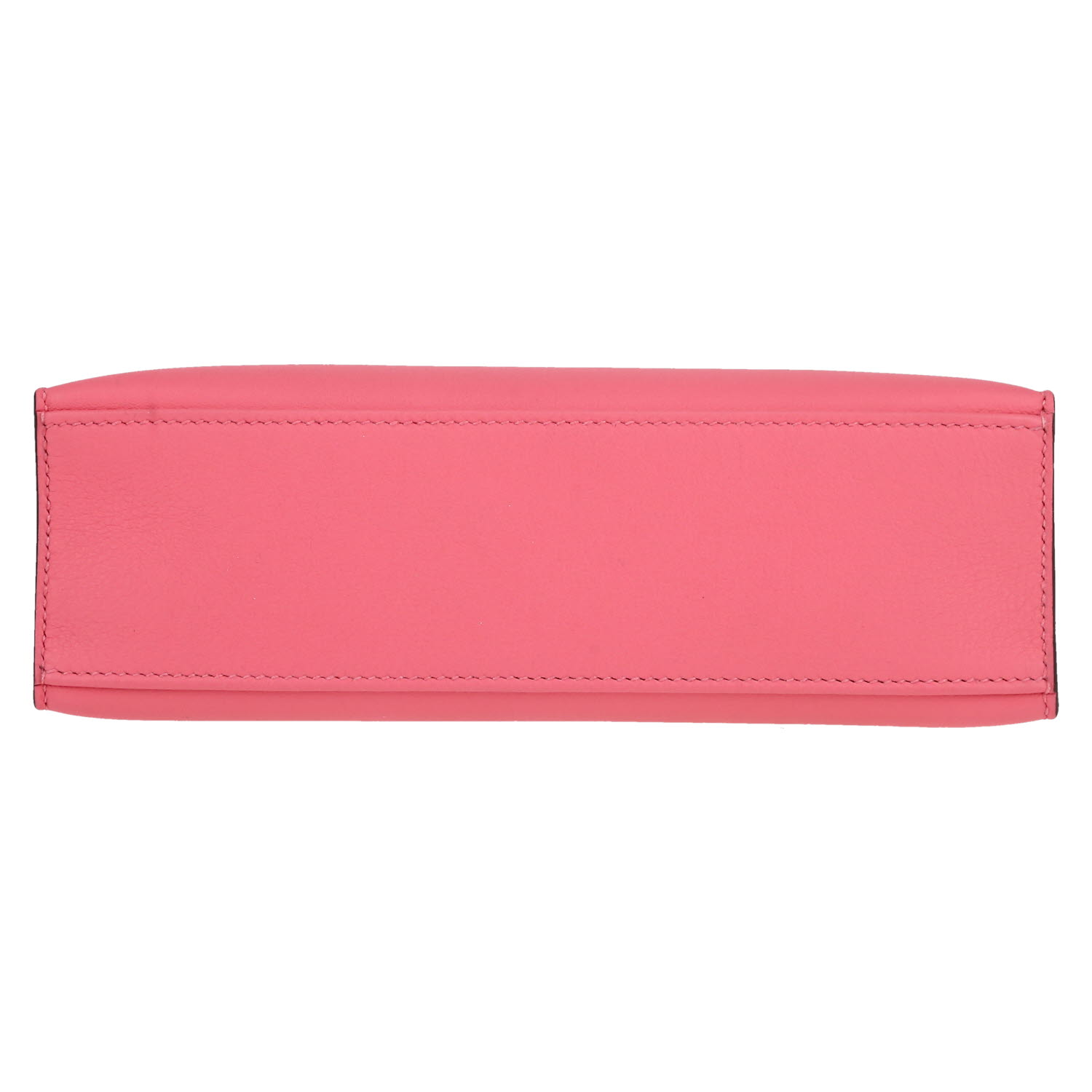 Bolsito de mano Hermès  Kelly - Clutch en cuero swift azalea pink - Detail D1