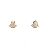Bulgari Diva's Dream earrings in pink gold and diamonds - 360 thumbnail