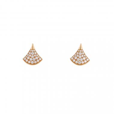 Orecchini Bulgari Diva's Dream in oro rosa e diamanti