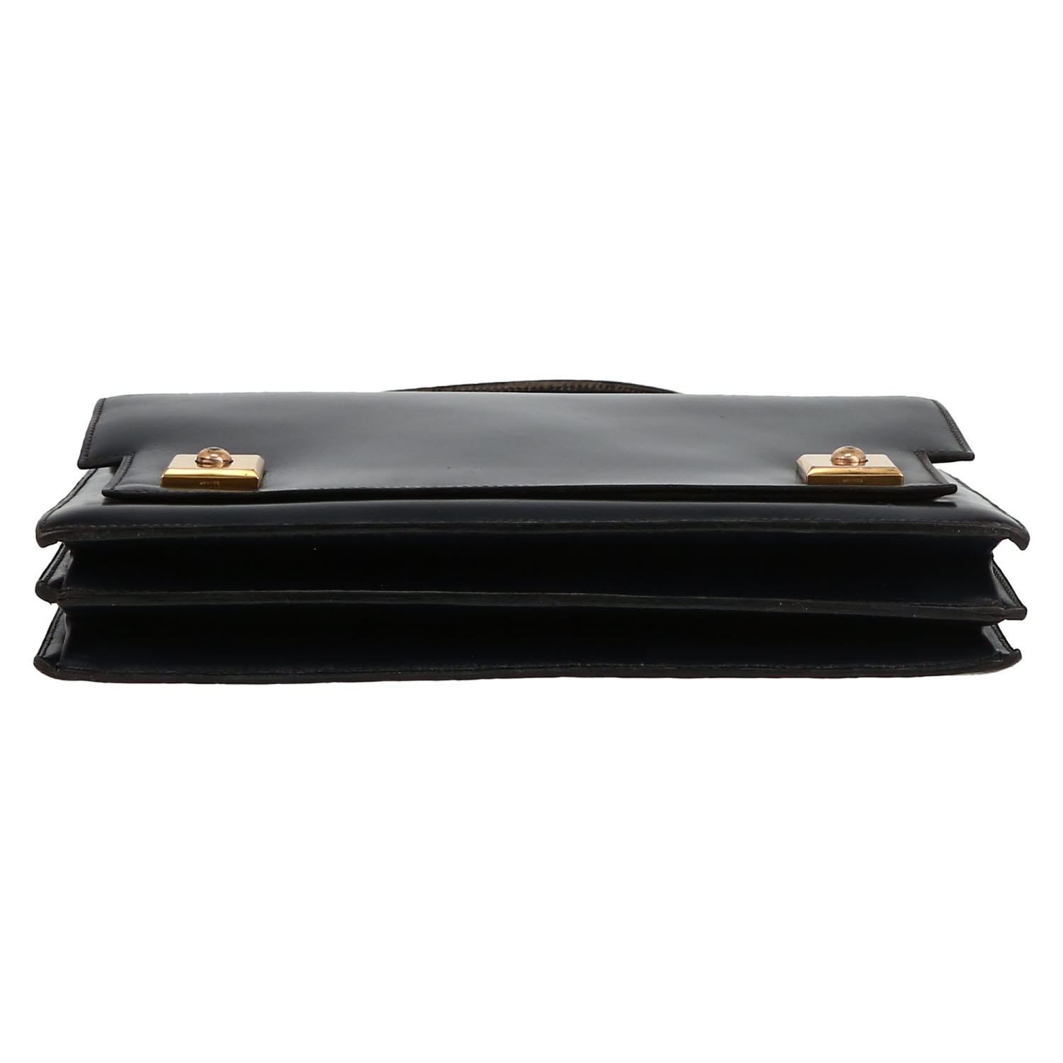 Hermès  Piano handbag  in blue box leather - Detail D1