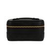 Chanel  Vanity vanity case  in black leather - 360 thumbnail