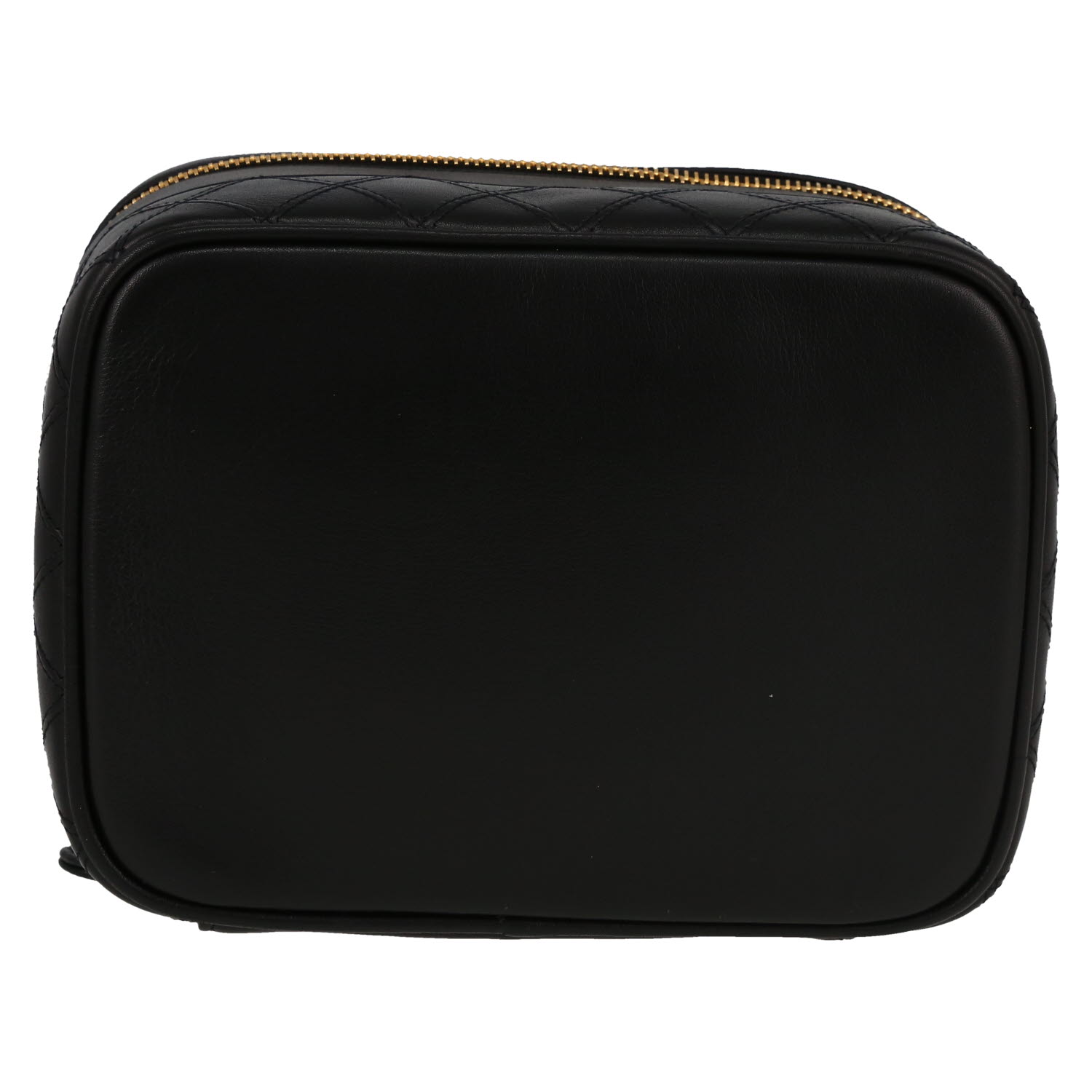 Vanity Chanel  Vanity en cuero negro - Detail D1
