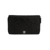 Billetera Chanel  Camelia - Wallet en cuero negro - 360 thumbnail