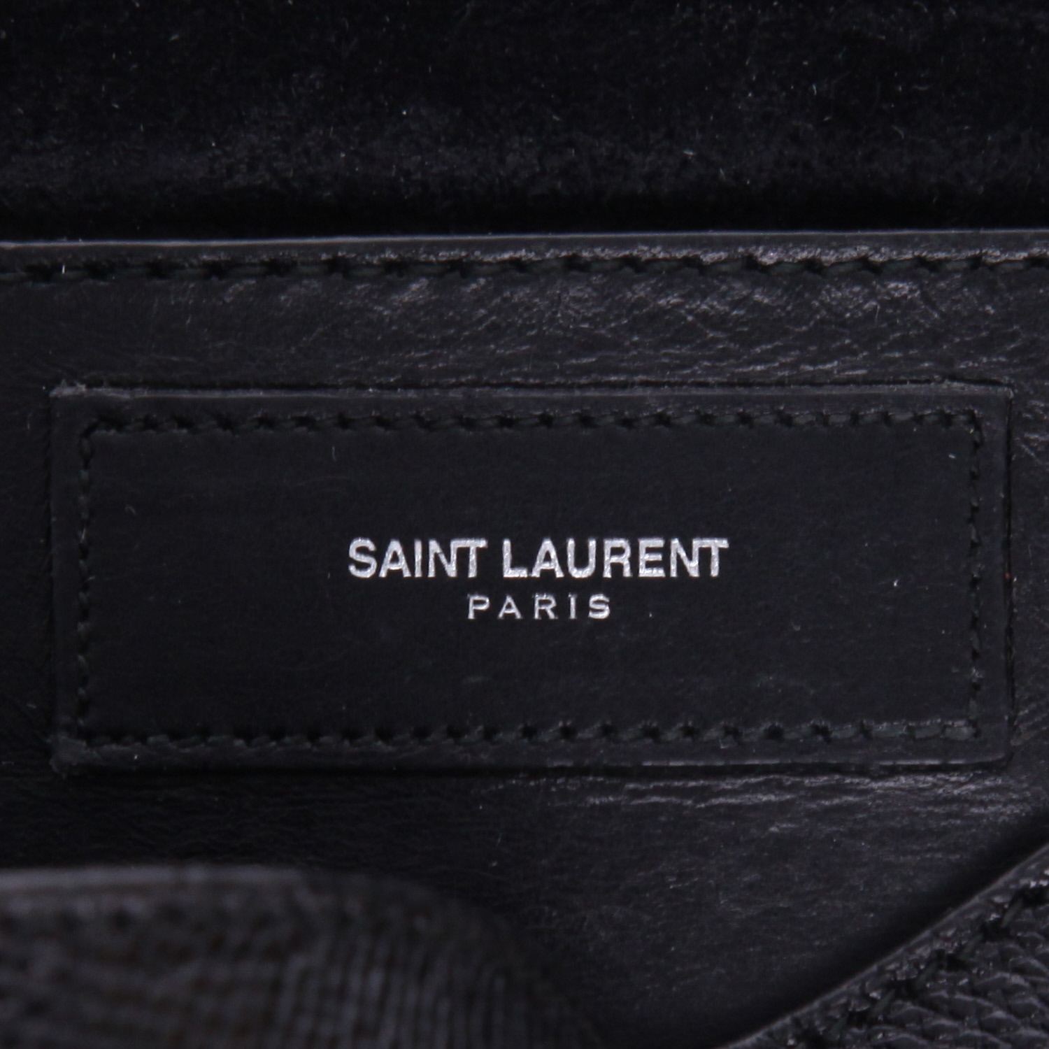 Saint Laurent  Betty shoulder bag  in black leather - Detail D2