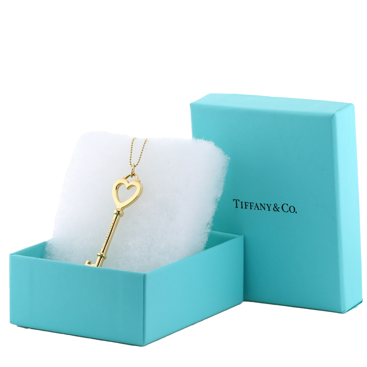 Tiffany & Co Clé Coeur long necklace in yellow gold - Detail D2