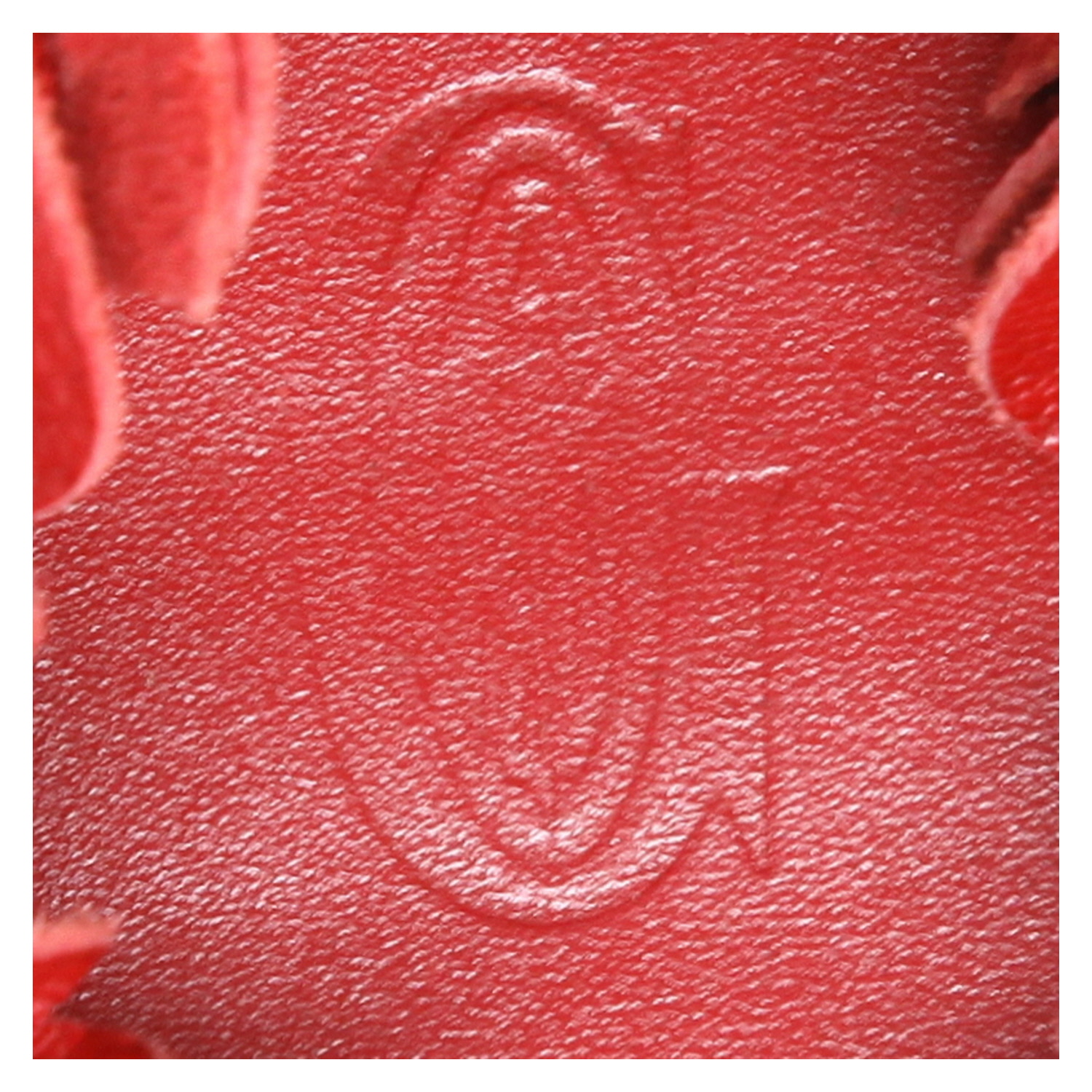 Goyard   wallet  in red Goyard canvas  and red leather - Detail D2