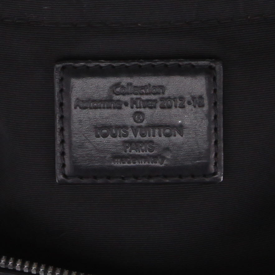 Louis Vuitton  Speedy Editions Limitées handbag  in black paillette  and black leather - Detail D2