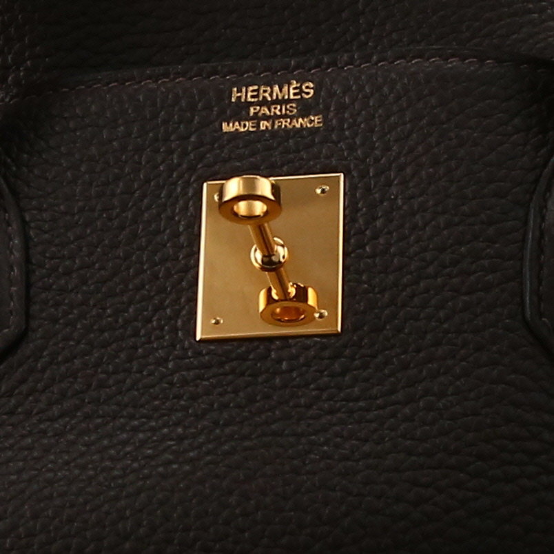 Borsa Hermès  Birkin 40 cm in pelle togo ebana - Detail D2
