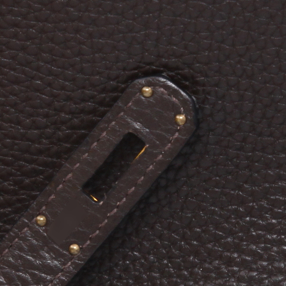 Borsa Hermès  Birkin 40 cm in pelle togo ebana - Detail D3