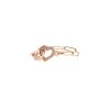 Anello flessibile Dinh Van Double Coeurs R7 in oro rosa - 00pp thumbnail