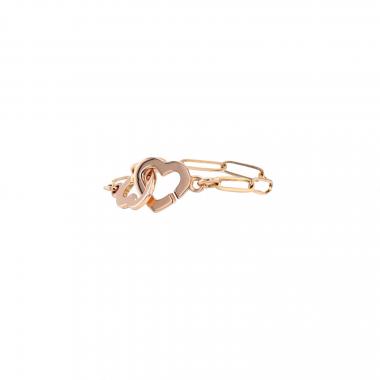 Sortija flexible Dinh Van Double Coeurs R7 de oro rosa