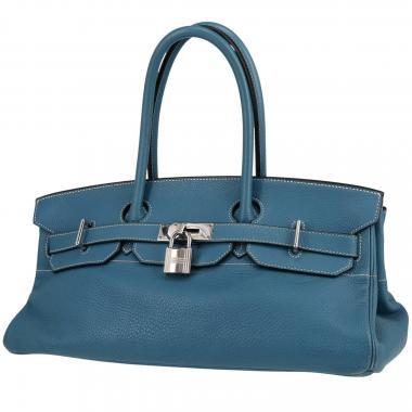 Blue Jean Togo Birkin 35 Palladium Hardware, 2010, Handbags & Accessories, 2021