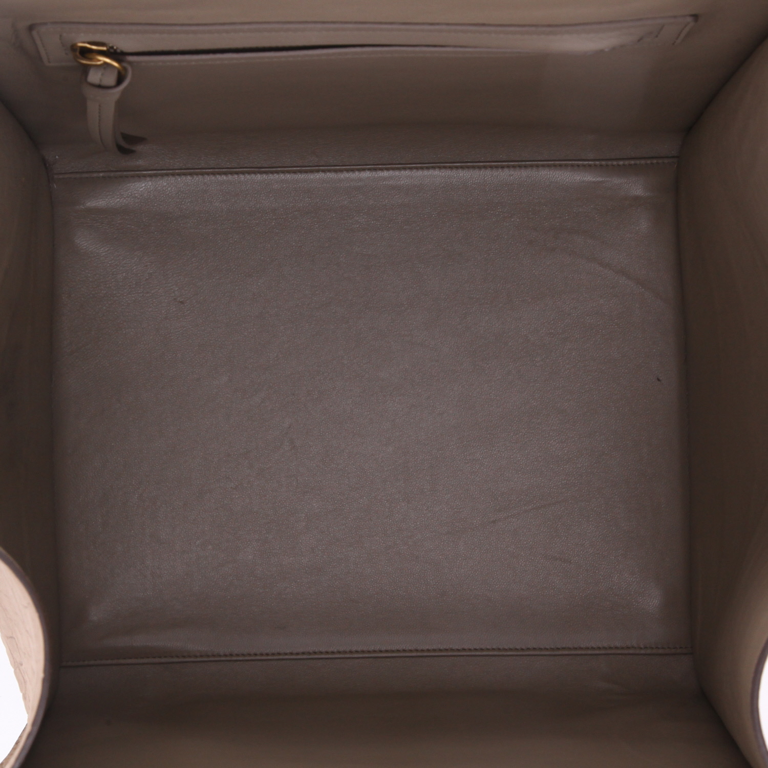 Sac à main Celine  Phantom en cuir beige - Detail D3