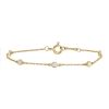 Tiffany & Co Diamonds By The Yard bracelet in yellow gold and diamonds - 00pp thumbnail