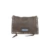 Prada  Etiquette shoulder bag  in grey leather - 360 thumbnail