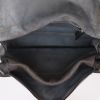 Prada  Etiquette shoulder bag  in grey leather - Detail D3 thumbnail