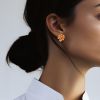 Van Cleef & Arpels Gui earrings for non pierced ears in yellow gold and coral - Detail D1 thumbnail